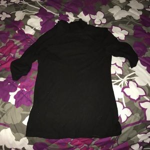 American apparel short sleeve black turtle neck